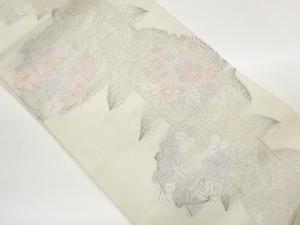 絽花丸文模織出し名古屋帯